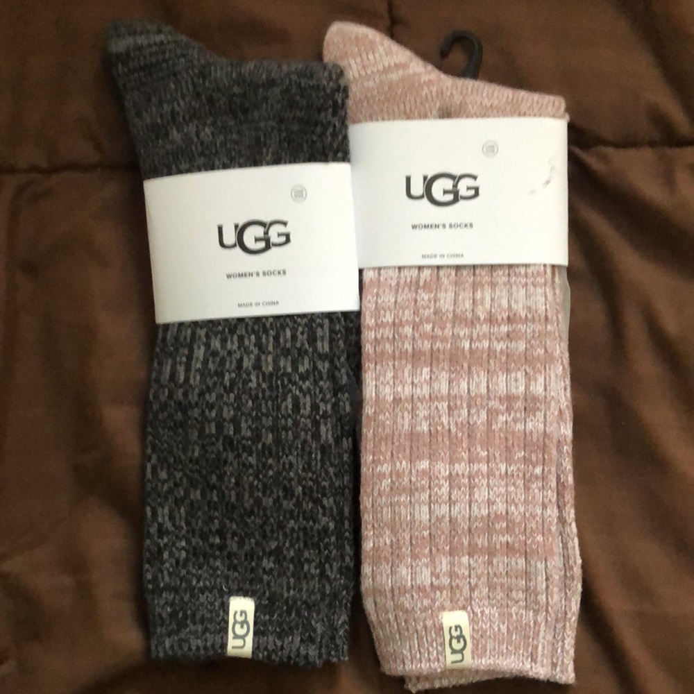 UGG Slouch Crew Socks Boot Blue Pink Grey Brown Green Soft Bed Valentines Gift - Picture 10 of 11